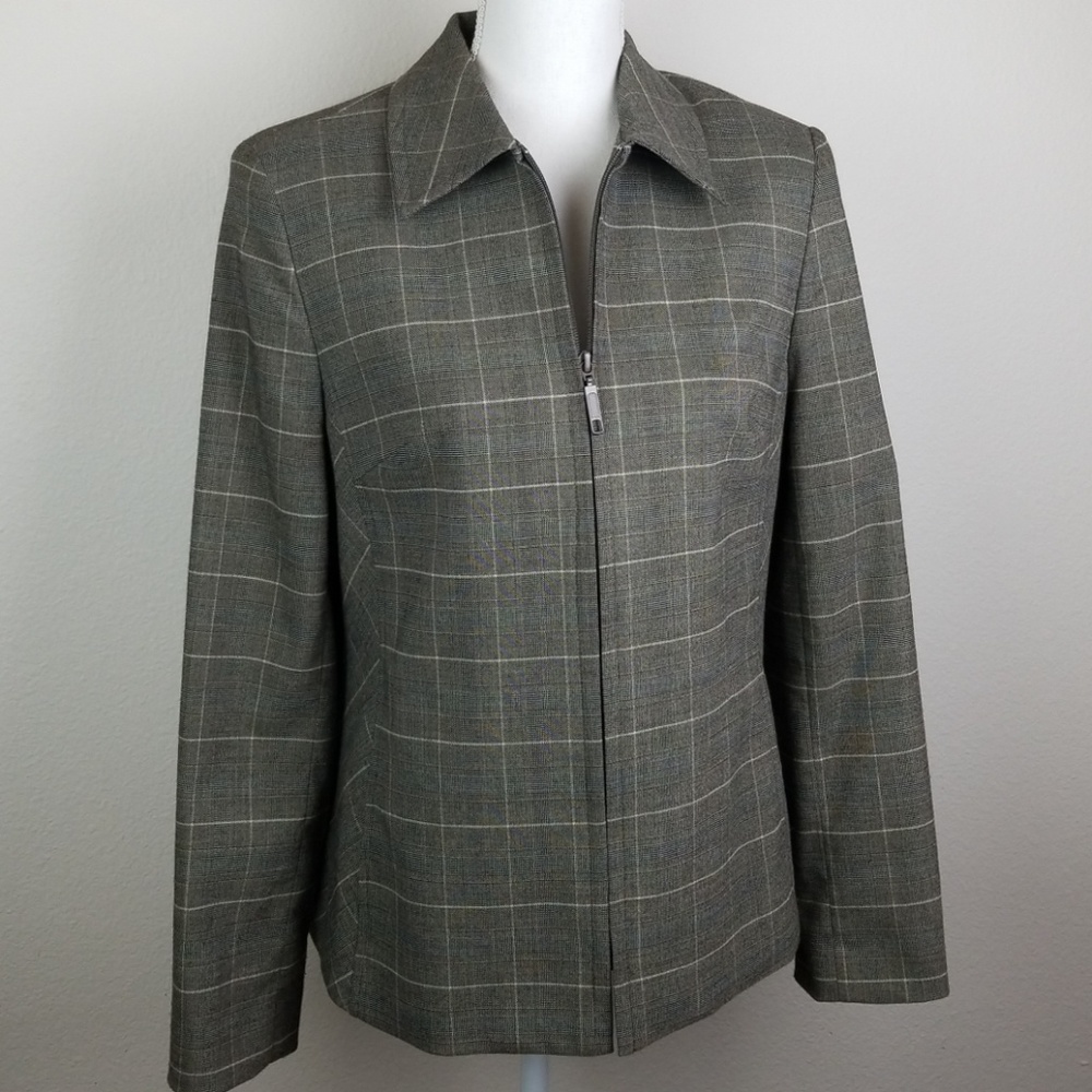 Laura Scott Zip Up Blazer (a15)